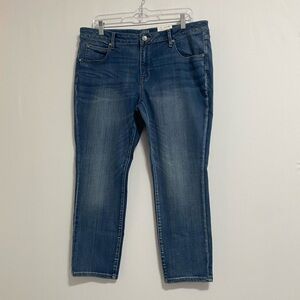a.n.a Dark Blue Ankle Jeans